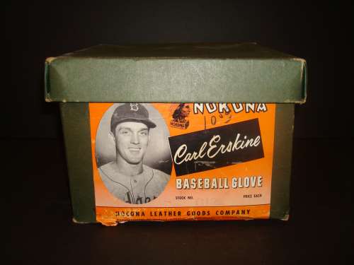 Carl Erskine Nokona G12 Lefty Box